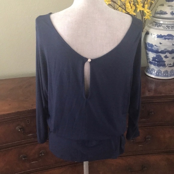 BR Factory Navy Jersey Knit Top - Picture 4 of 8